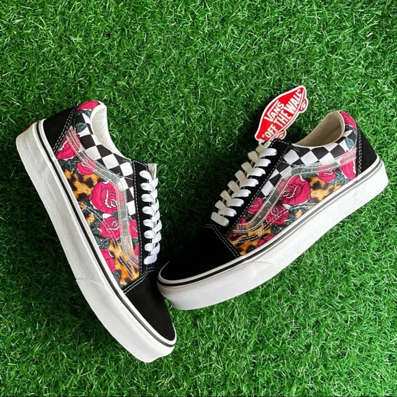 Vans Old Skool Rose Animal Checkerboard - Picture 5 of 7